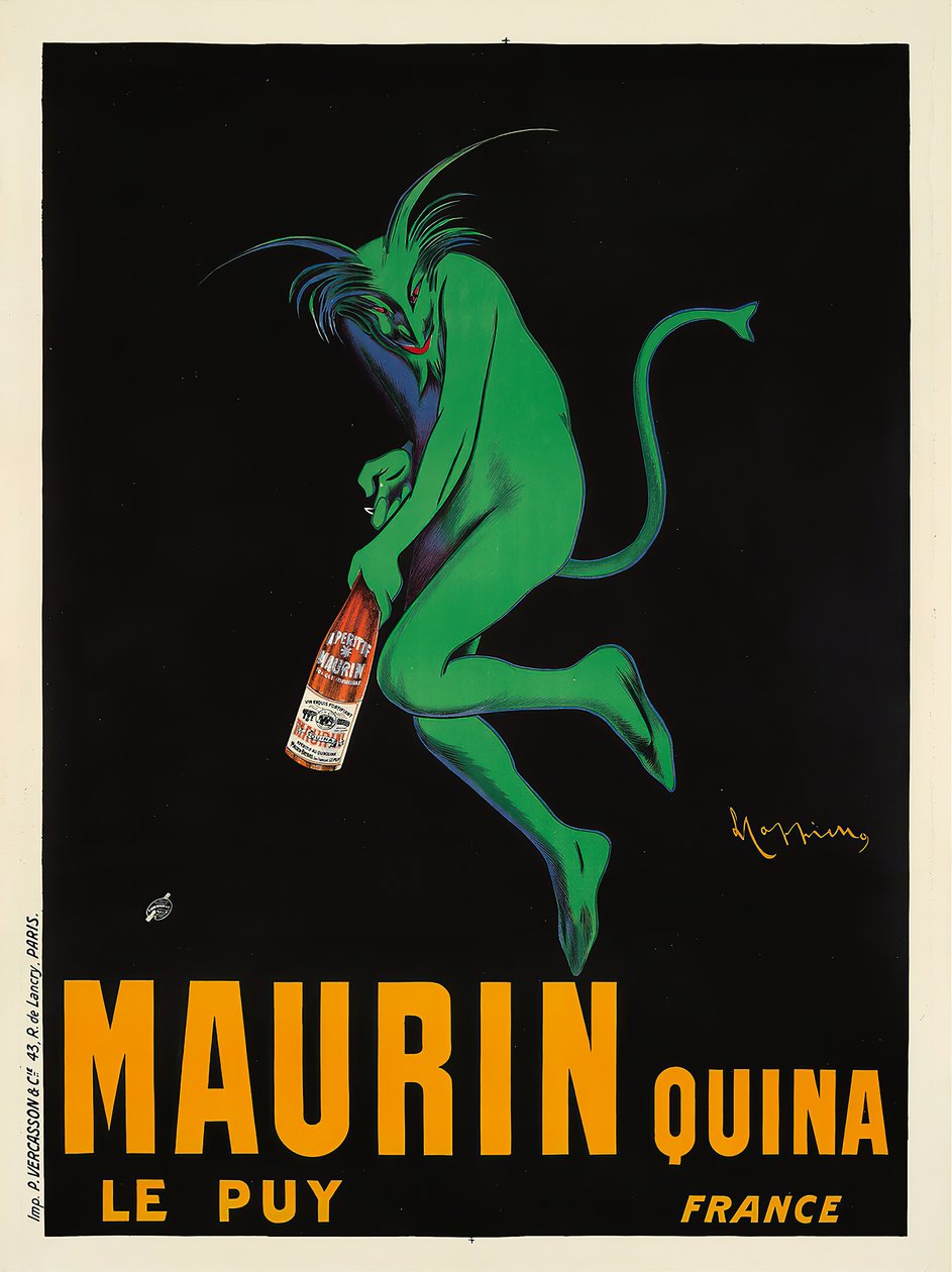 Maurin Quina, 1906. tekijältä Leonetto Cappiello