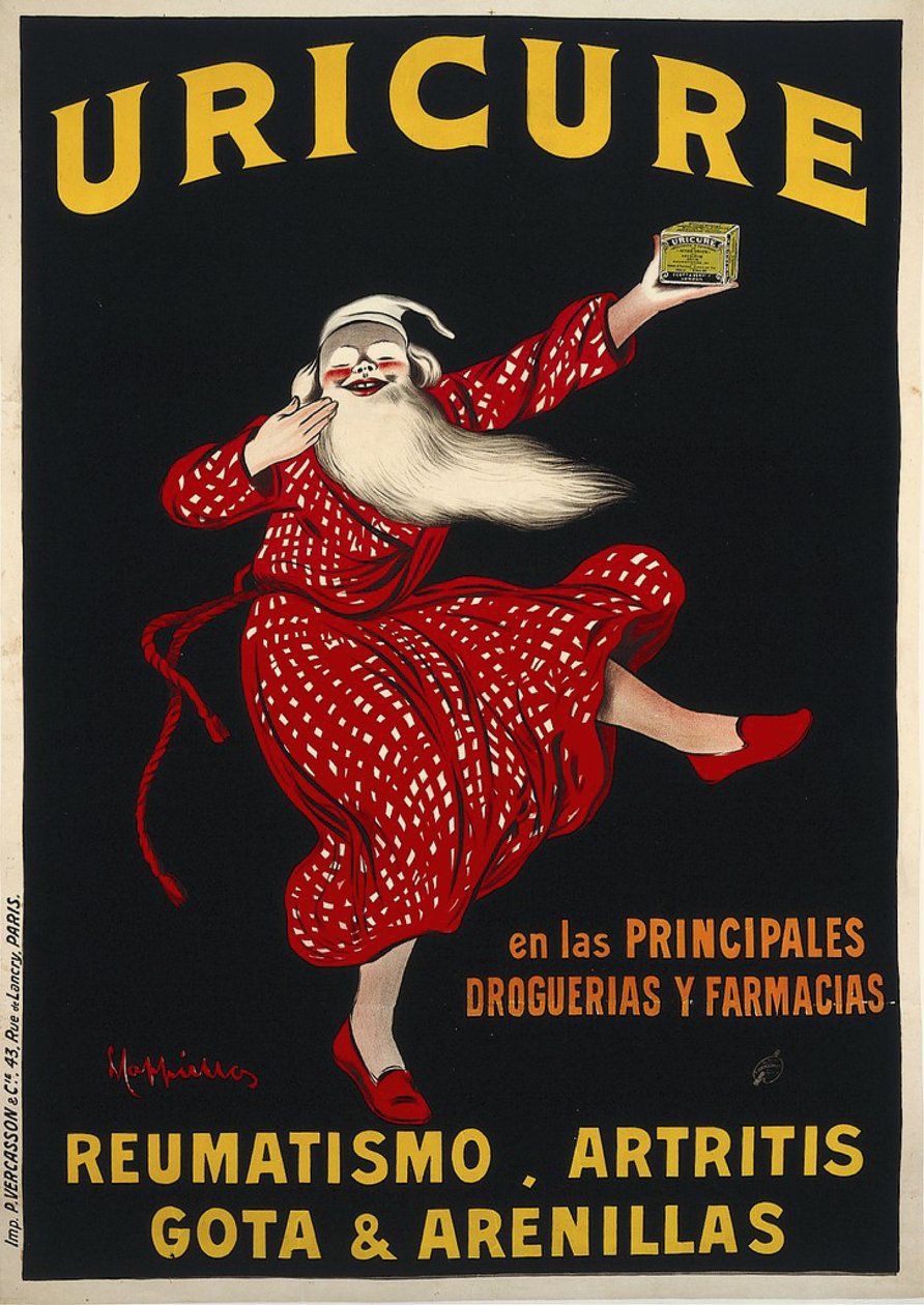 Virtsahoito, c. 1910. tekijältä Leonetto Cappiello