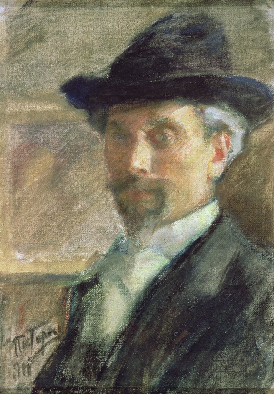 Omakuva, 1911 (pastelli paperille) tekijältä Leonid Osipovic Pasternak