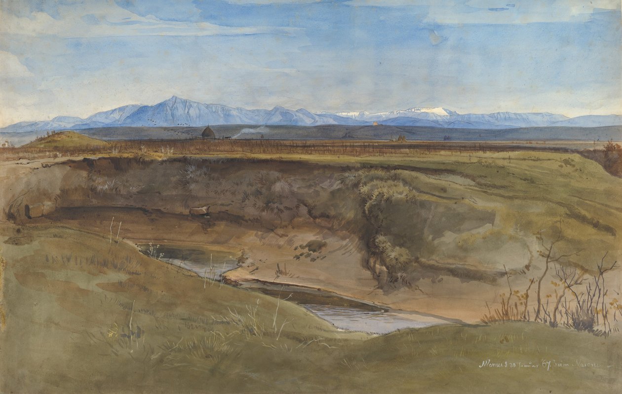 Maisema lähellä Roomaa, 1867. tekijältä Leopold Venus