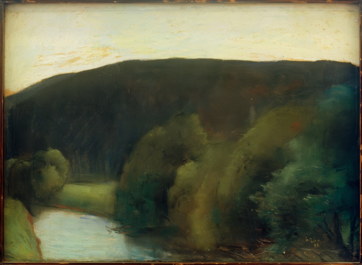 Hügelige Landschaft tekijältä Lesser Ury