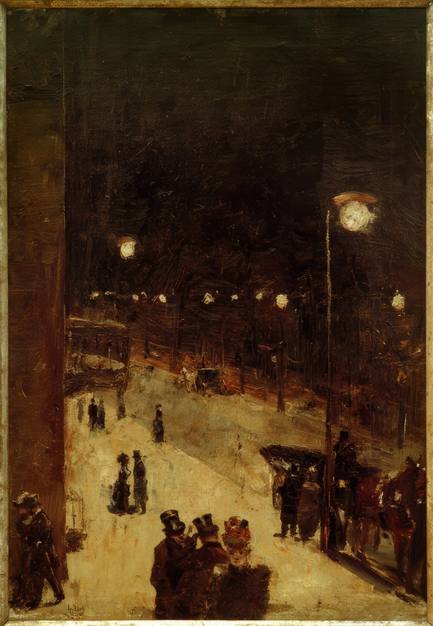 Berliner Straße yöllä tekijältä Lesser Ury