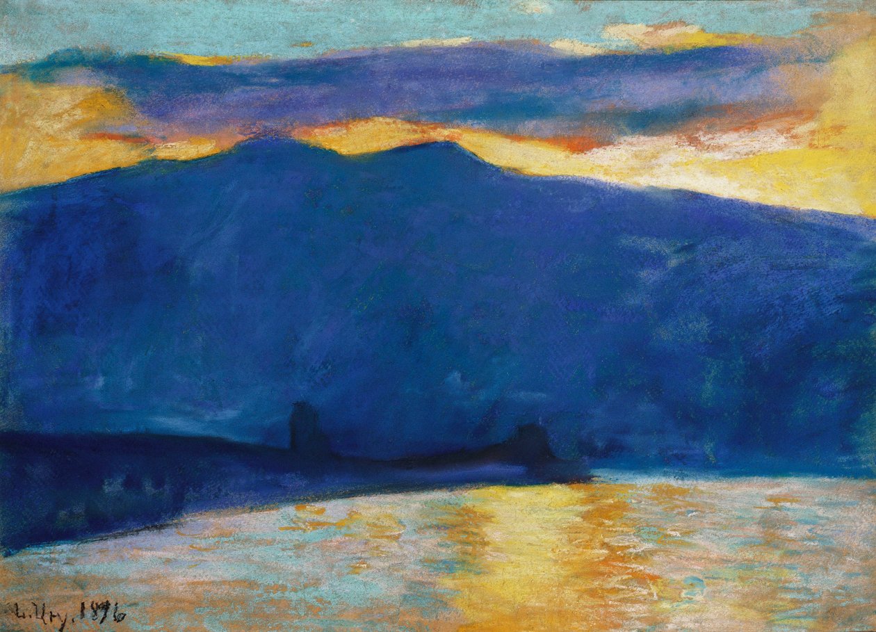 Auringonnousu, 1896 tekijältä Lesser Ury