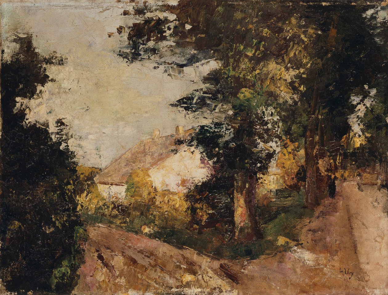 Kylä, 1885-1890 tekijältä Lesser Ury
