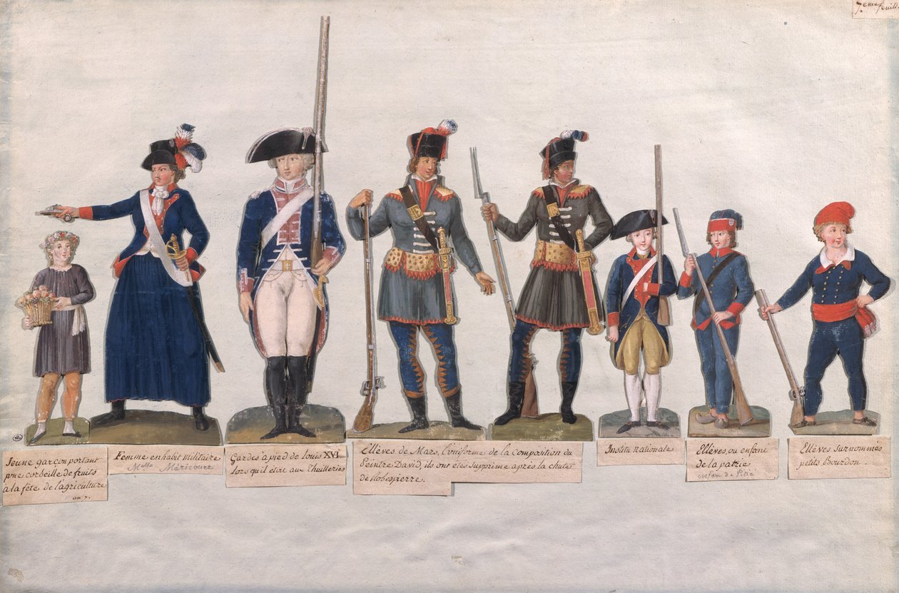 Ranskan vallankumouksen hahmoja tekijältä Lesueur Brothers