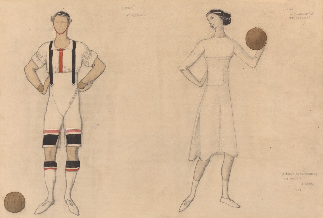 Pukututkimus "Jeuxille" tekijältä Lev Samoilovich Bakst