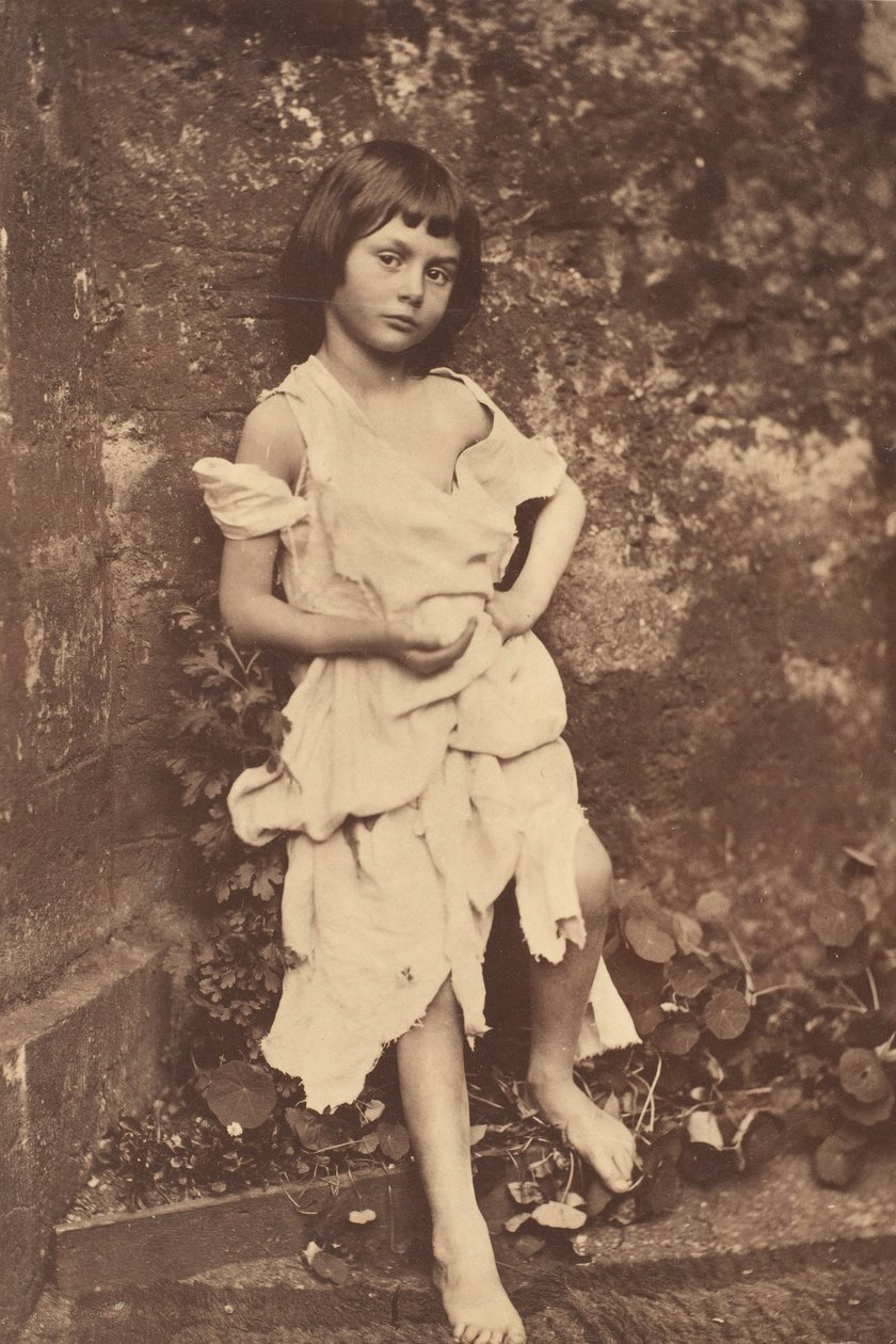 Alice Liddell Kerjäläistyttönä, 1858. tekijältä Lewis Carroll