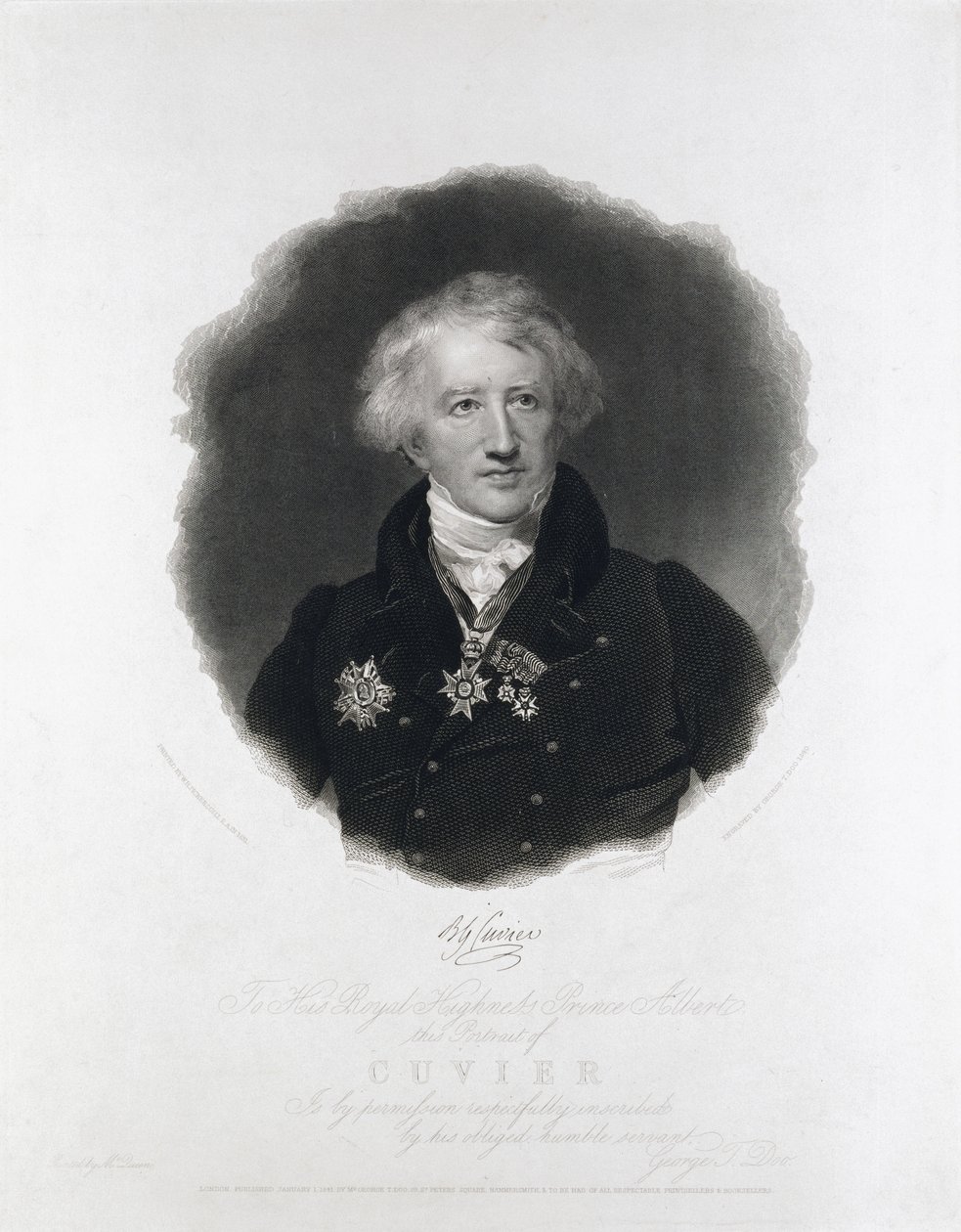Georges Cuvier, ranskalainen anatomi tekijältä Unbekannt Unbekannt