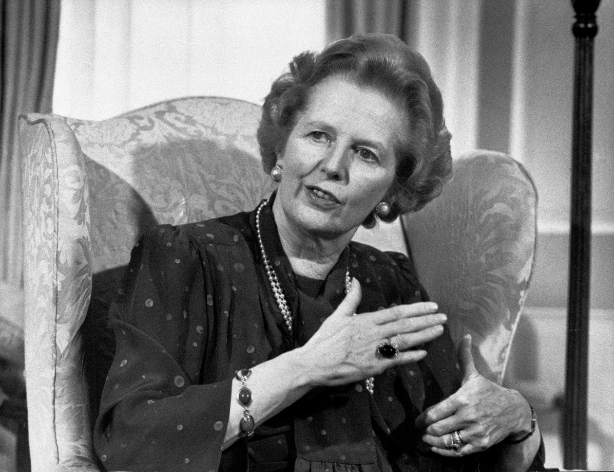 Margaret Thatcher, brittiläinen poliitikko, huhtikuu 1987 tekijältä Unbekannt Unbekannt