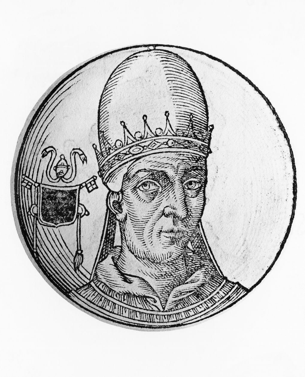 Johannes VIII:n muotokuva (820-882) tekijältä Unbekannt Unbekannt