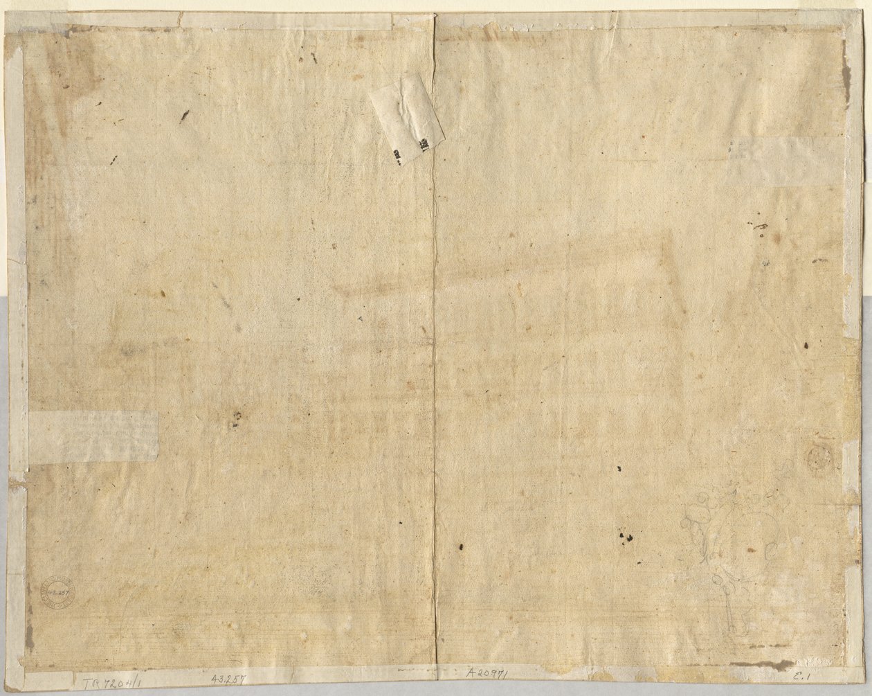 Cartouche verso, 1664. tekijältä Lievin Cruyl