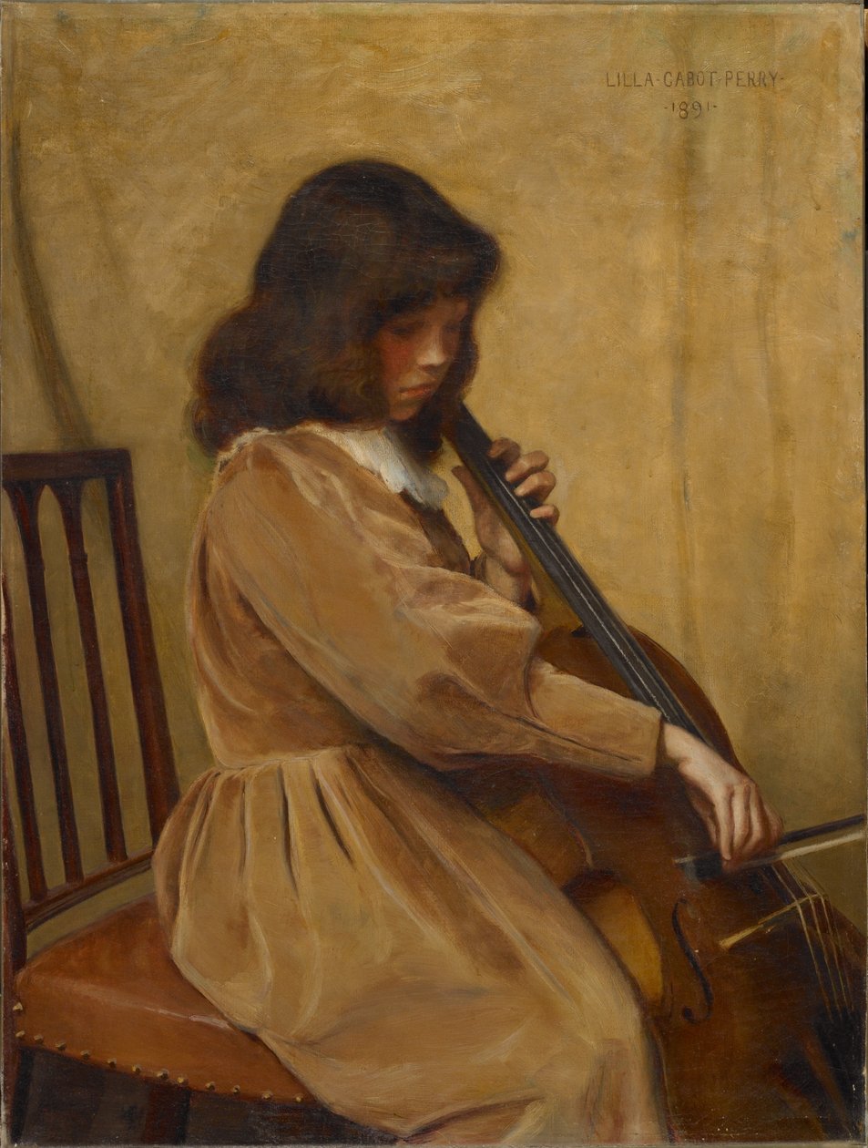 Tyttö soittaa selloa tekijältä Lilla Cabot Perry