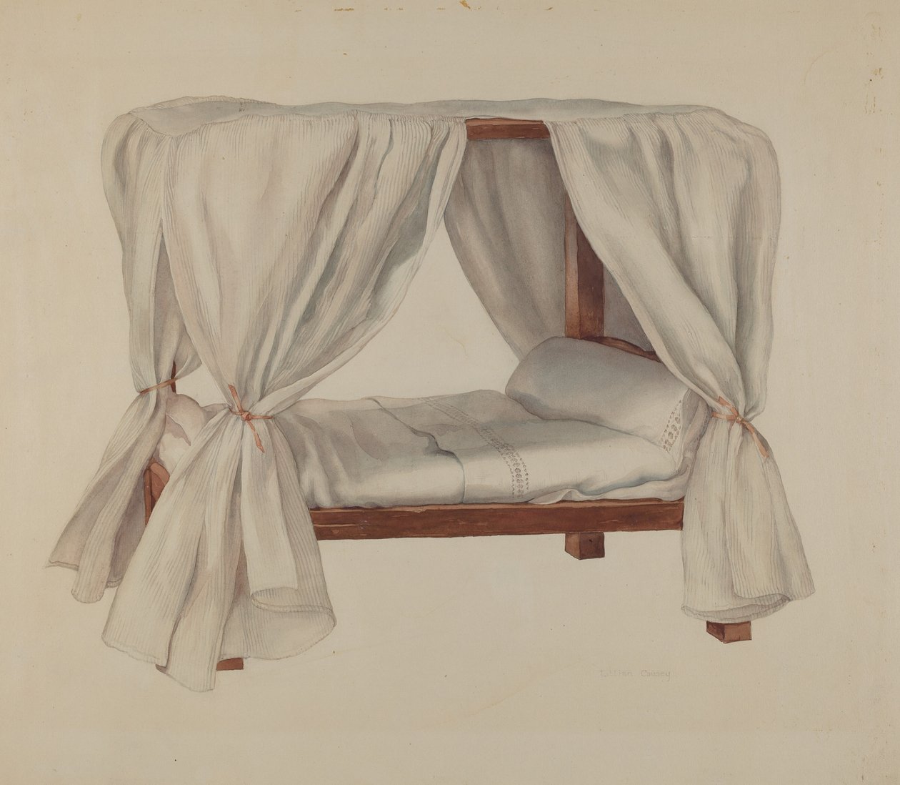 Nukkesänky, c. 1937. tekijältä Lillian Causey