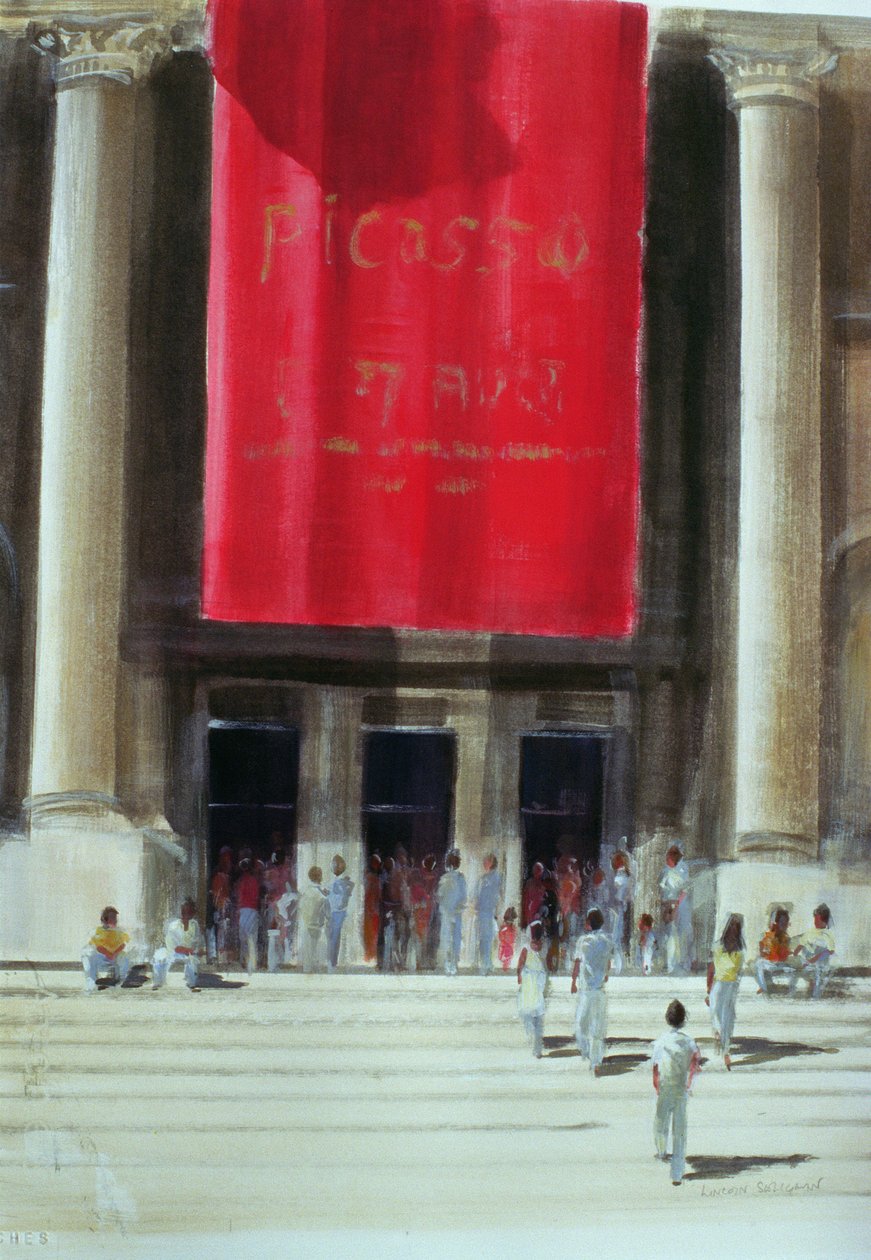 Sisäänkäynti Metropolitan Museumiin, New York City, 1990 tekijältä Lincoln Seligman