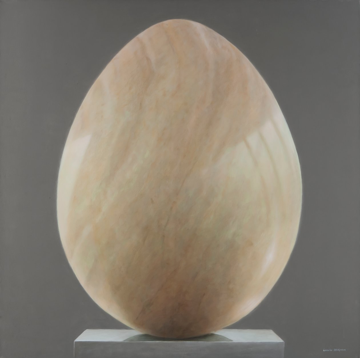 Jade Egg, 2012 (akryyli kankaalle) tekijältä Lincoln Seligman