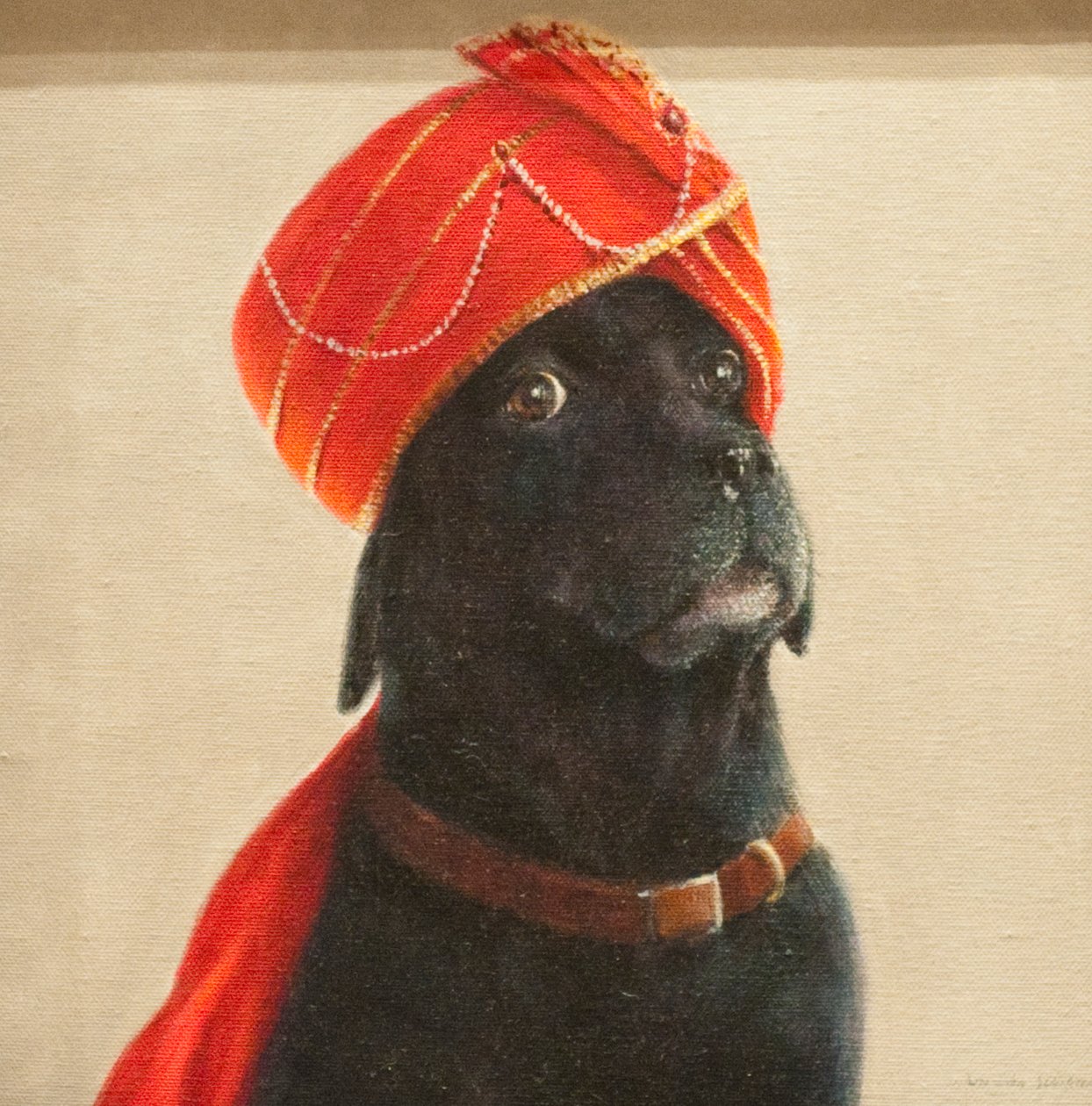Reluctant Maharaja, 2010 (akryyli kankaalle) tekijältä Lincoln Seligman