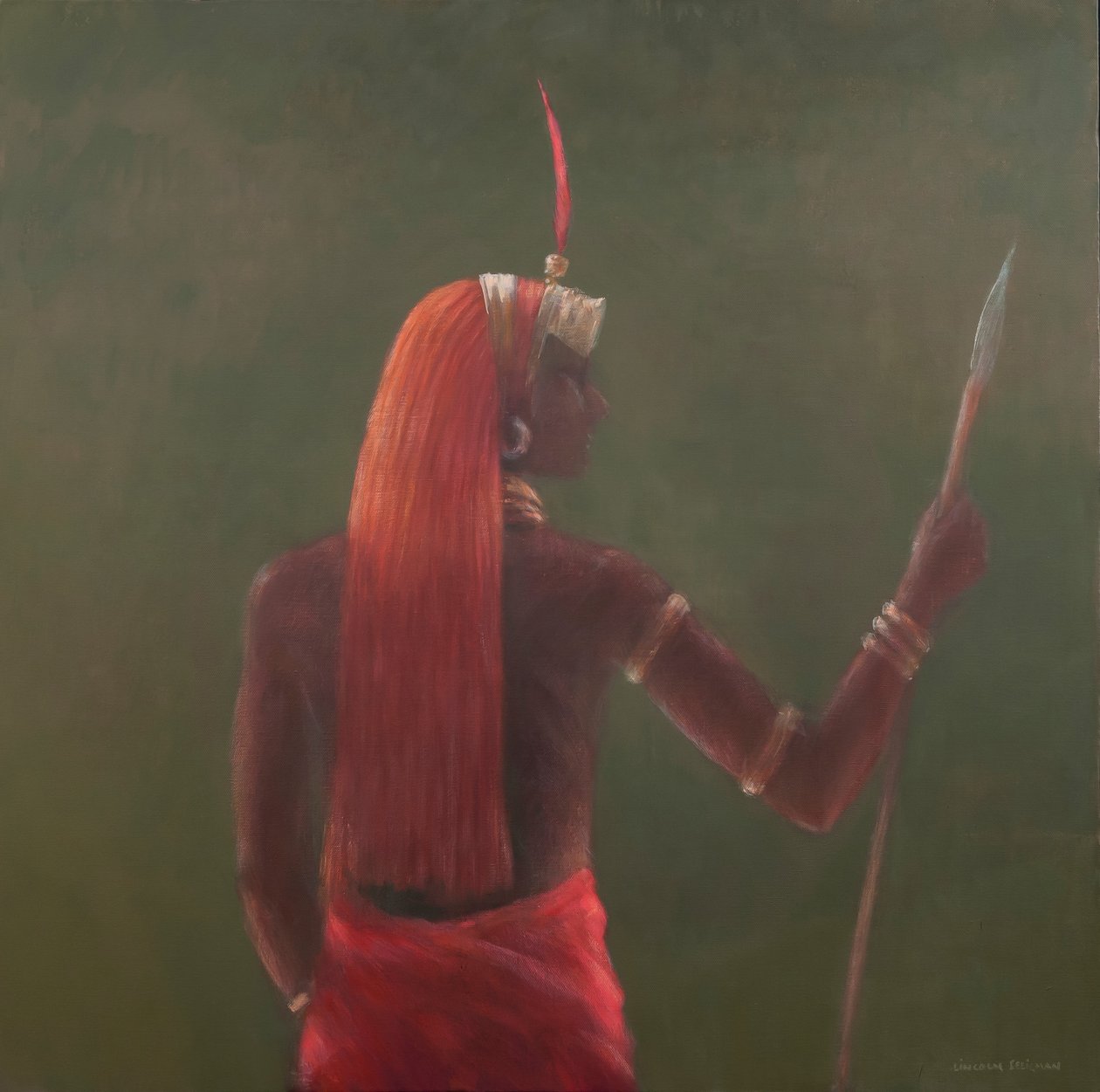 Samburu, 2012 (akryyli kankaalle) tekijältä Lincoln Seligman