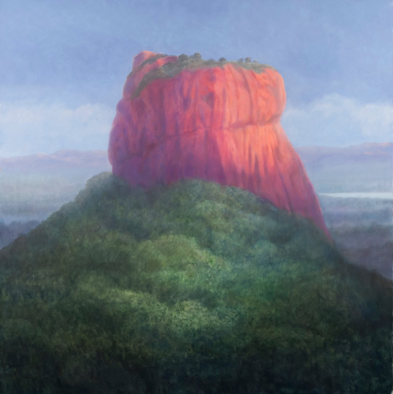 Sigiriya IN, Sri Lanka, 2012 (akryyli kankaalle) tekijältä Lincoln Seligman