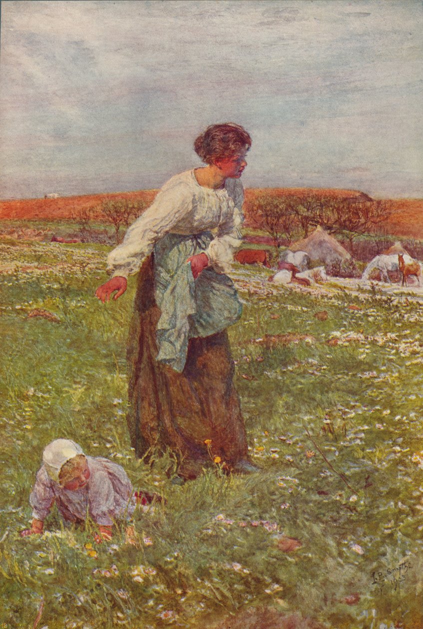 Äiti ja lapsi, c1903, c1915 tekijältä Lionel Percy Smythe