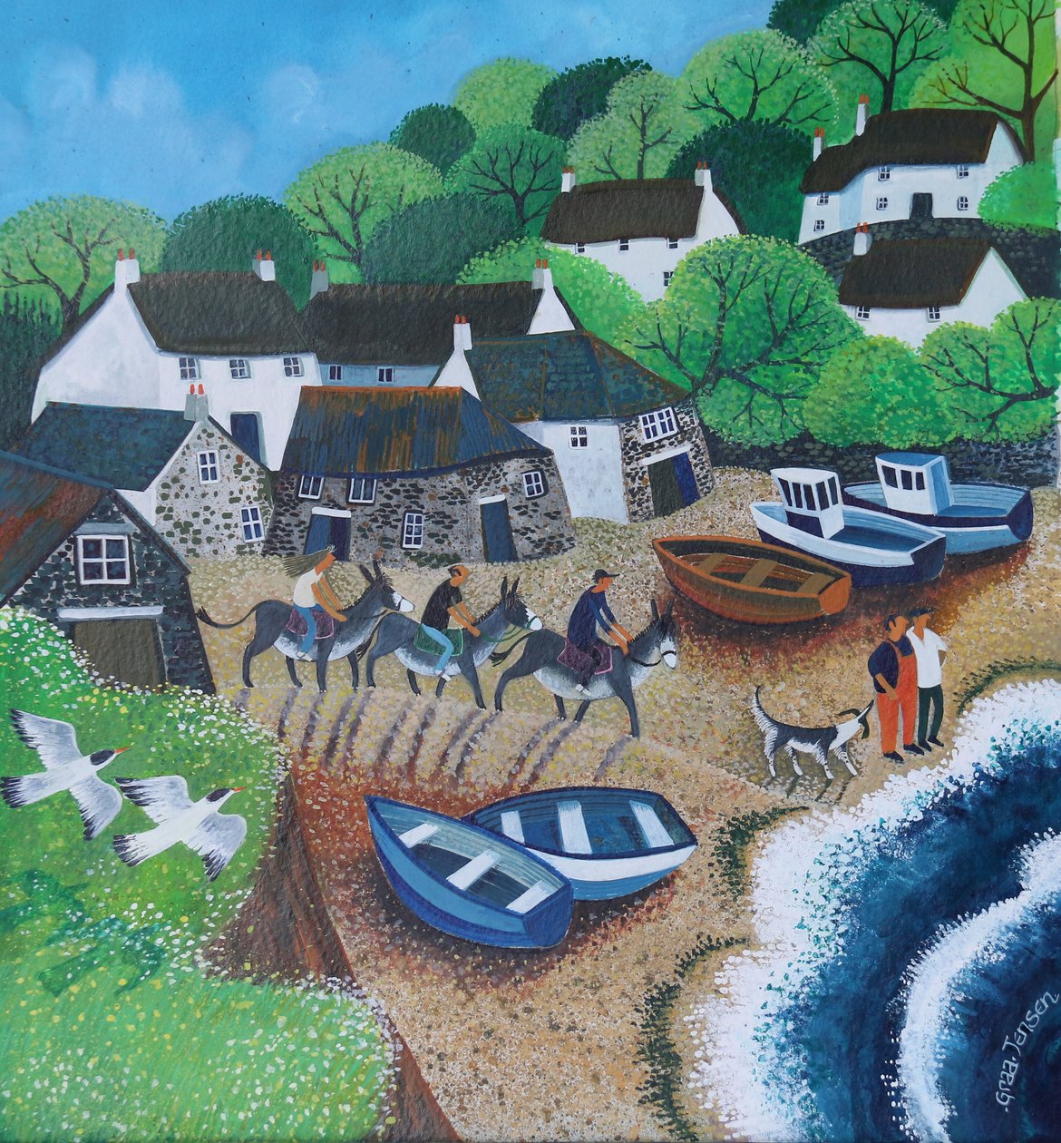 Cadgwith Harbour, 2018 tekijältä Lisa Graa Jensen