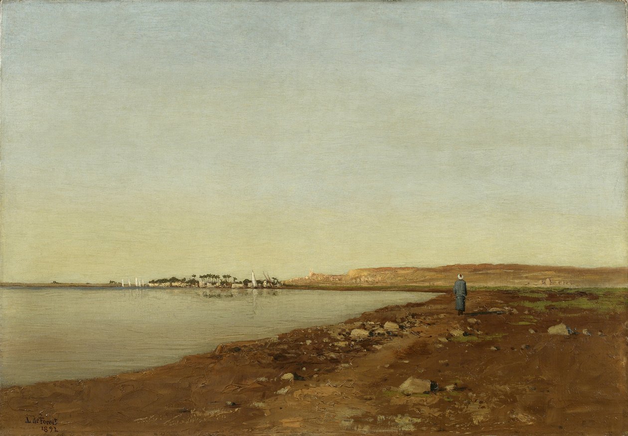 Rannikkokohtaus, 1892 tekijältä Lockwood de Forest