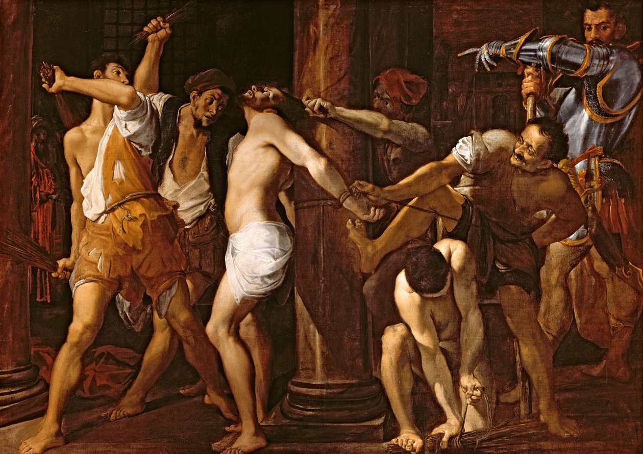 Kristuksen liputus, 1586-87 tekijältä Lodovico Carracci