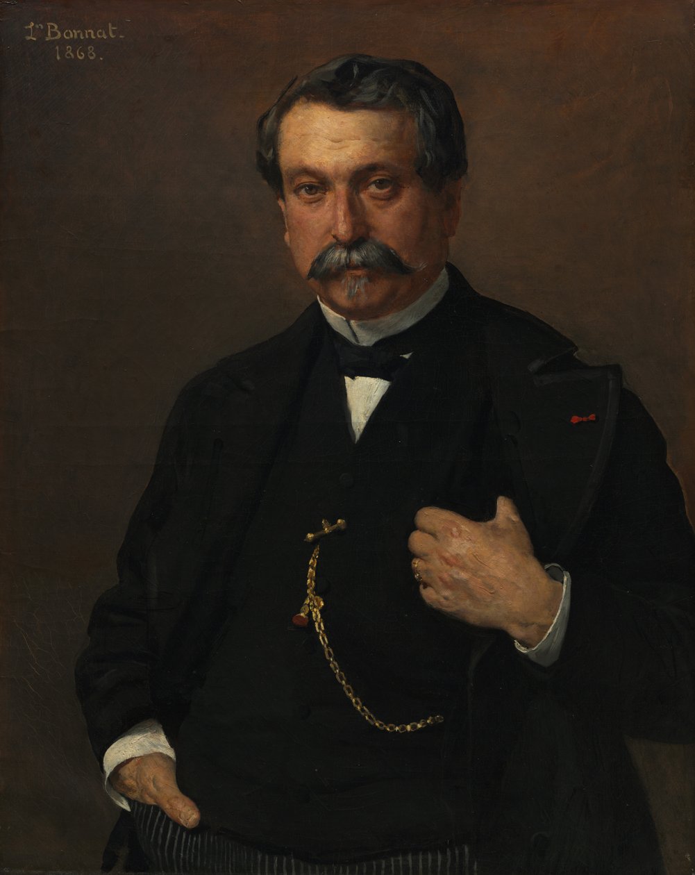 Miehen muotokuva, 1868. tekijältä Léon Bonnat
