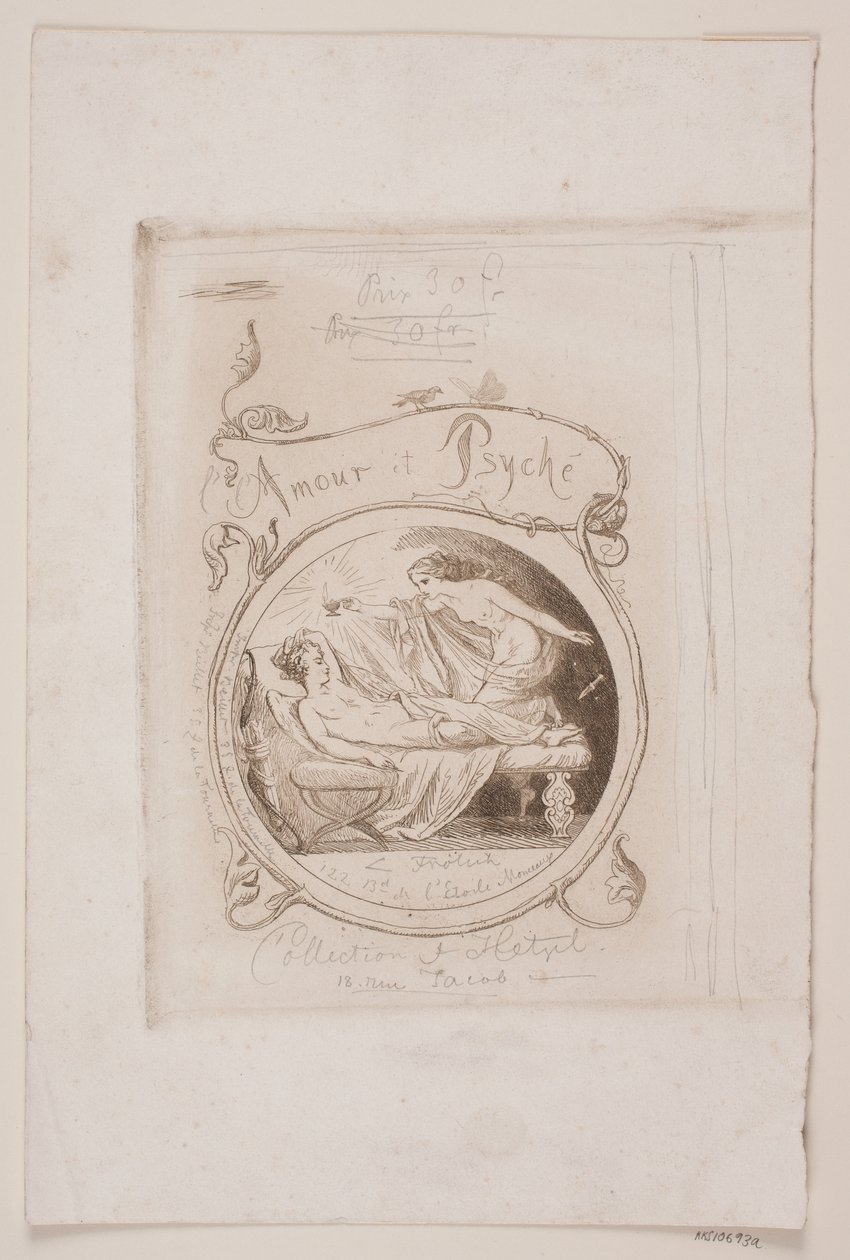 Omslag fins a "Cupid and Psyche"finès tekijältä Lorenz Frølich
