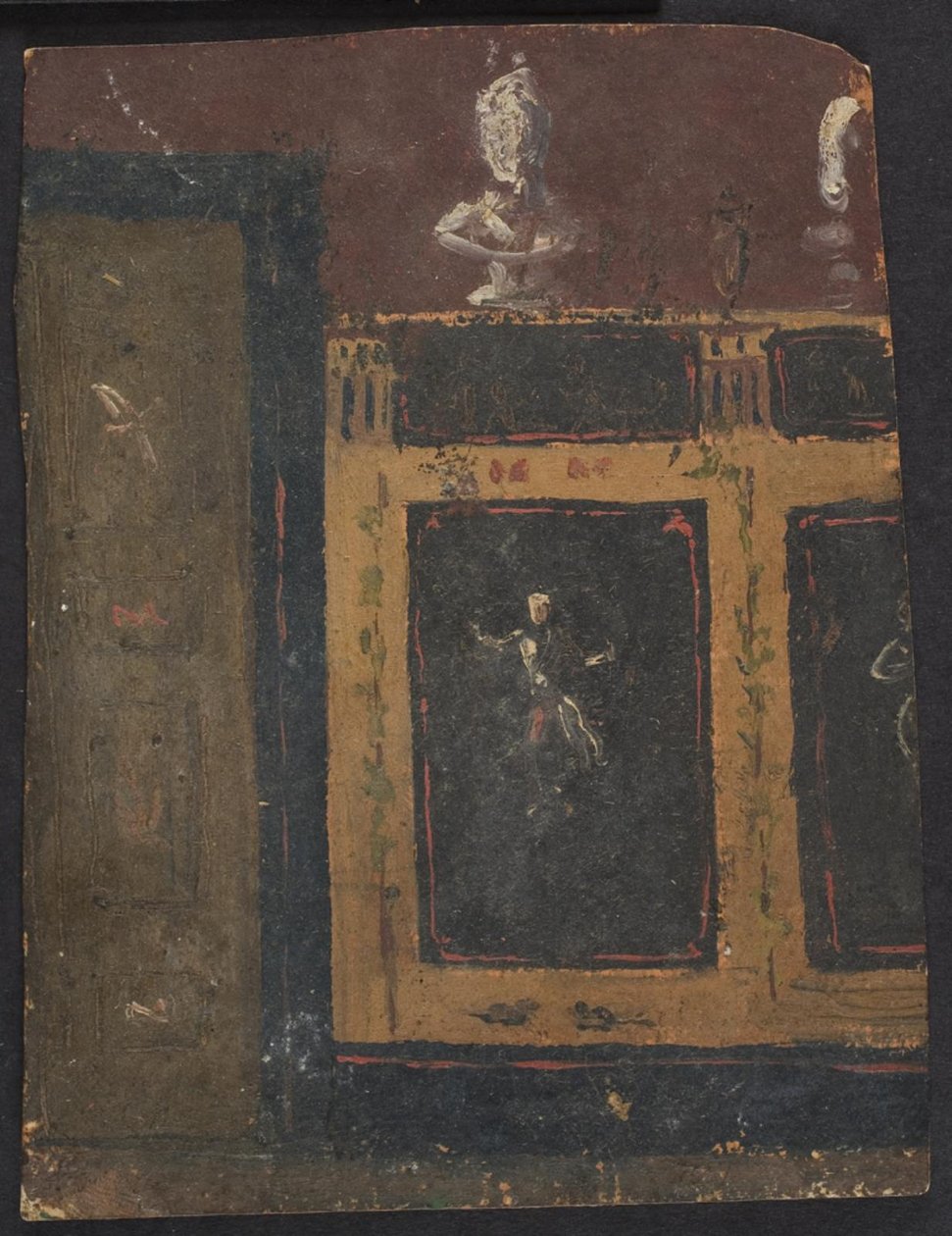 Valhøjin seinäkoristeet 1838/1839 tekijältä Lorenz Frølich