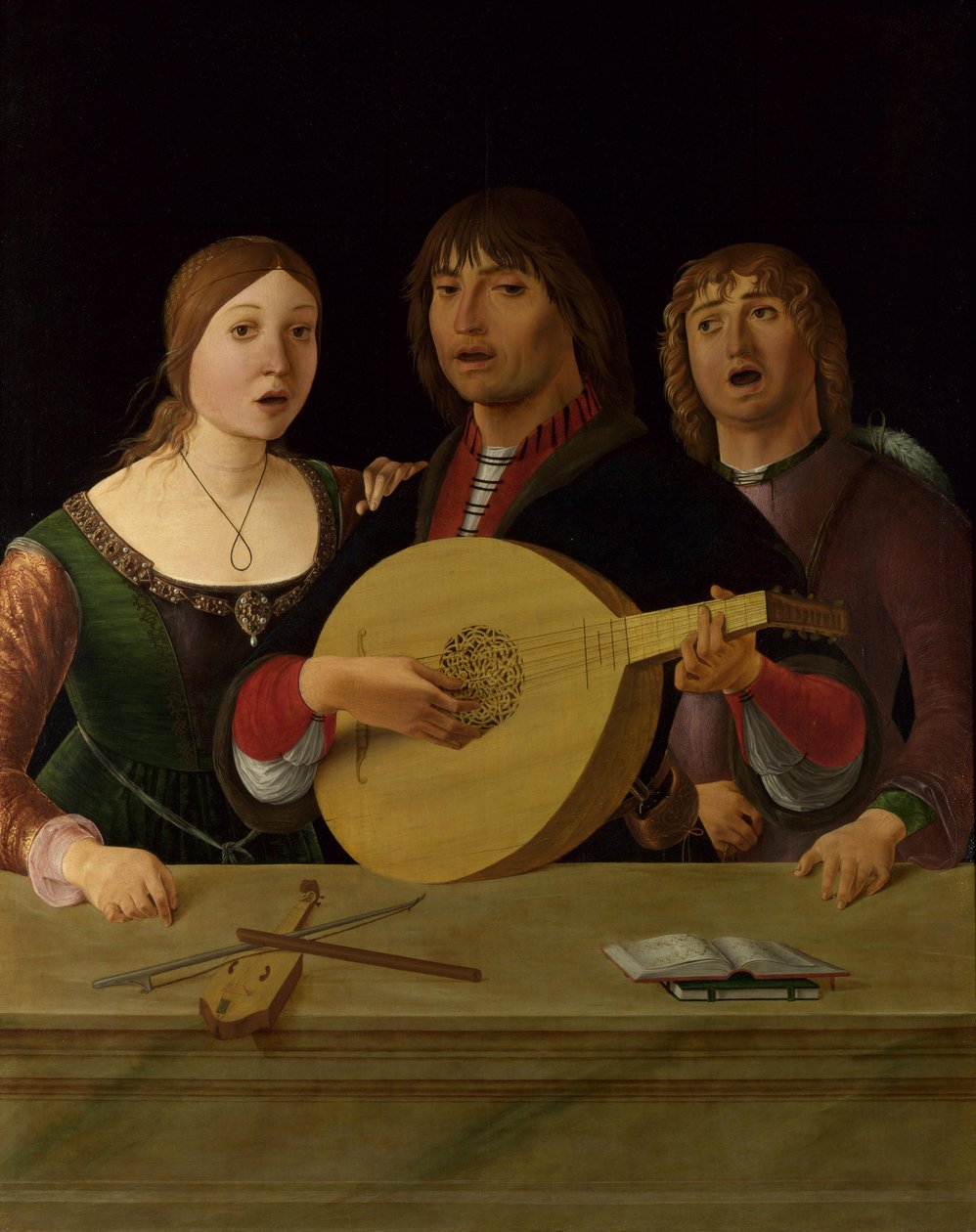 Konsertti, c. 1490 tekijältä Lorenzo Costa