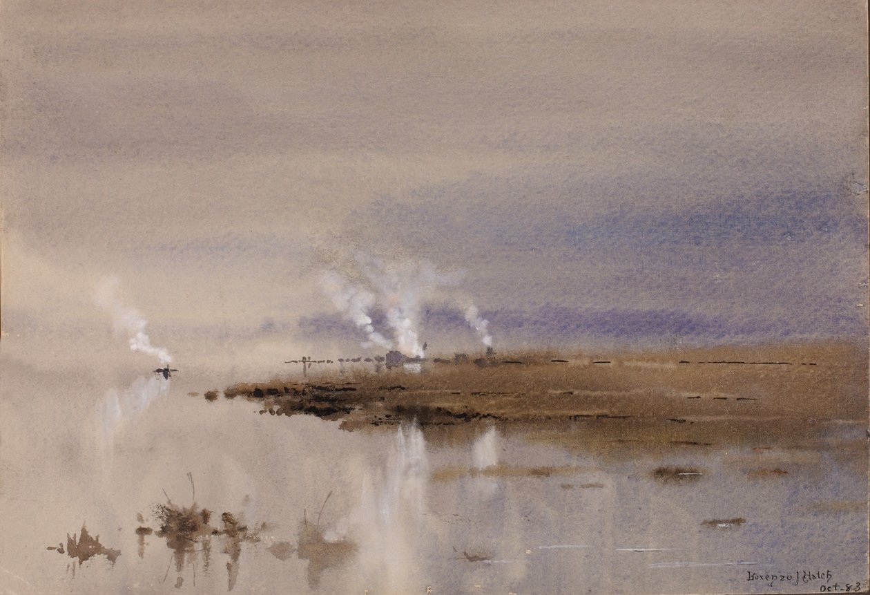 Luonnos Potomac-joella tekijältä Lorenzo J. Hatch