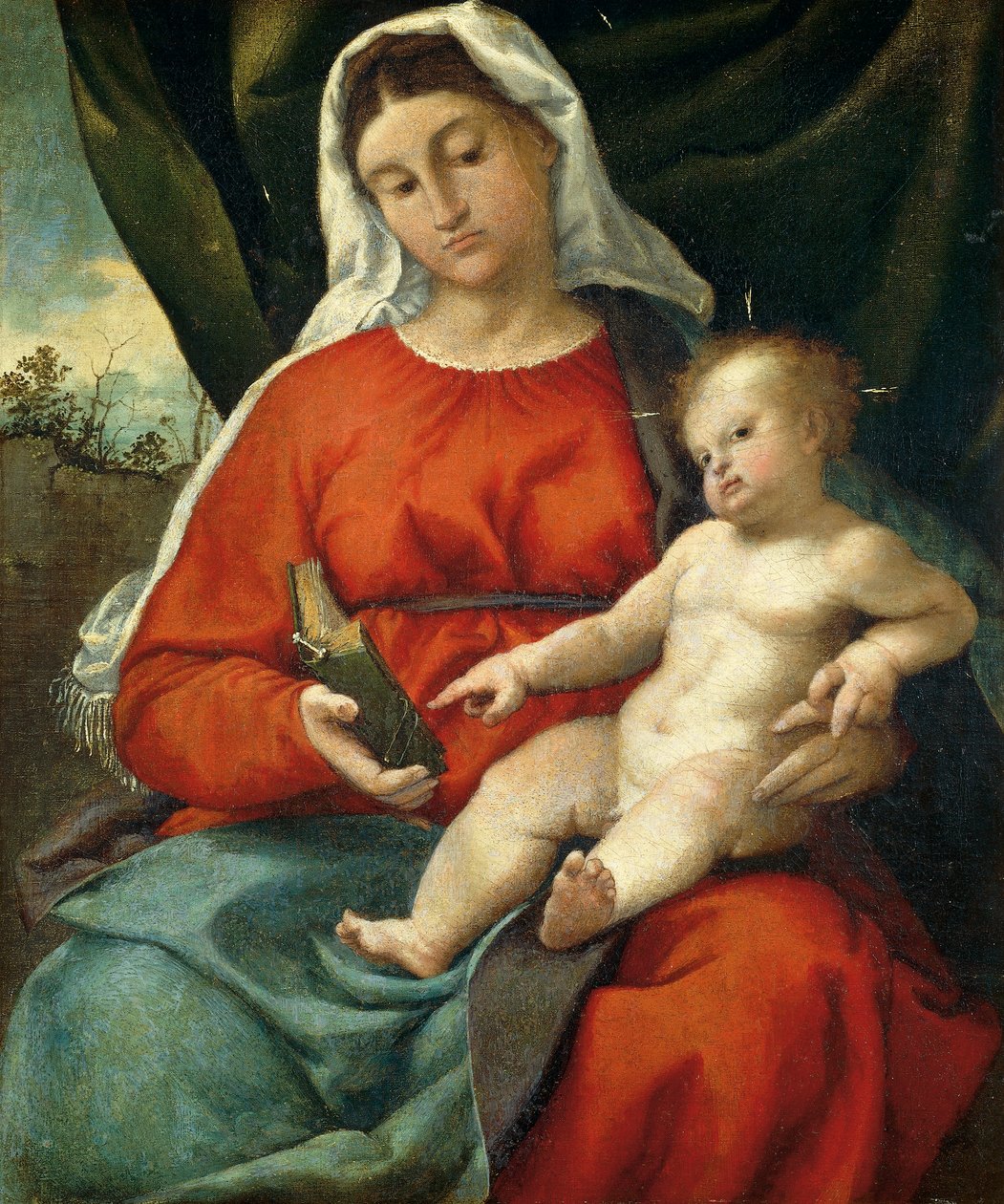 Madonna ja lapsi tekijältä Lorenzo Lotto