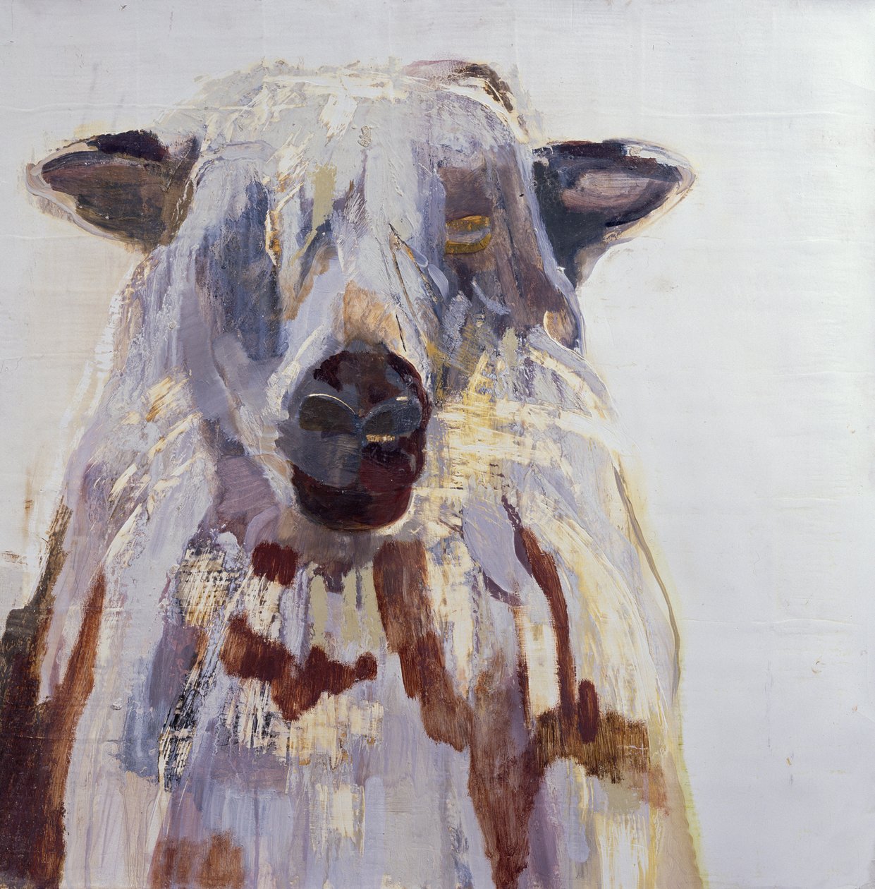 Lammas (sekoitetut materiaalit gessolla paperilla) tekijältä Lou Gibbs