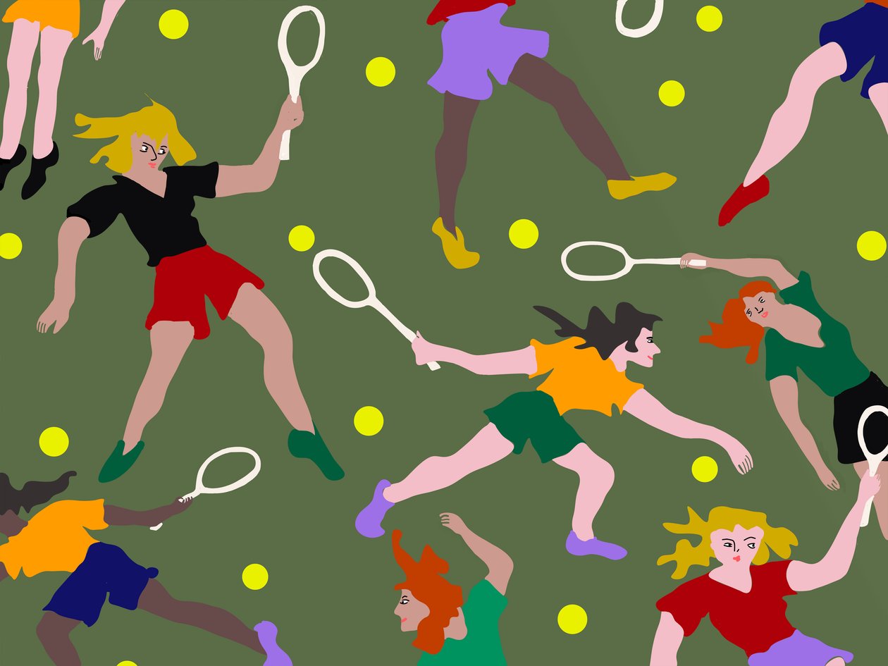Tennispelaajat, 2023 (Photoshop) tekijältä Loudware Loudware