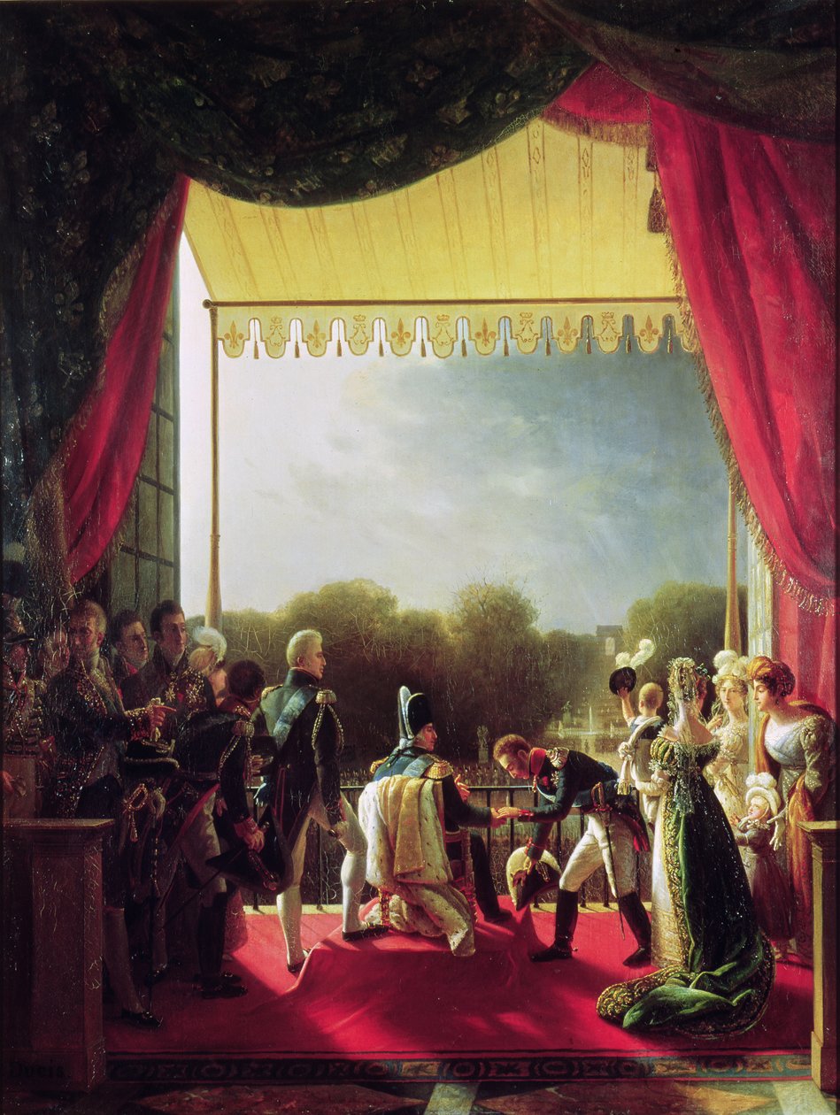 Joukkojen paluu Espanjan sodan jälkeen, 1823 tekijältä Louis Ducis
