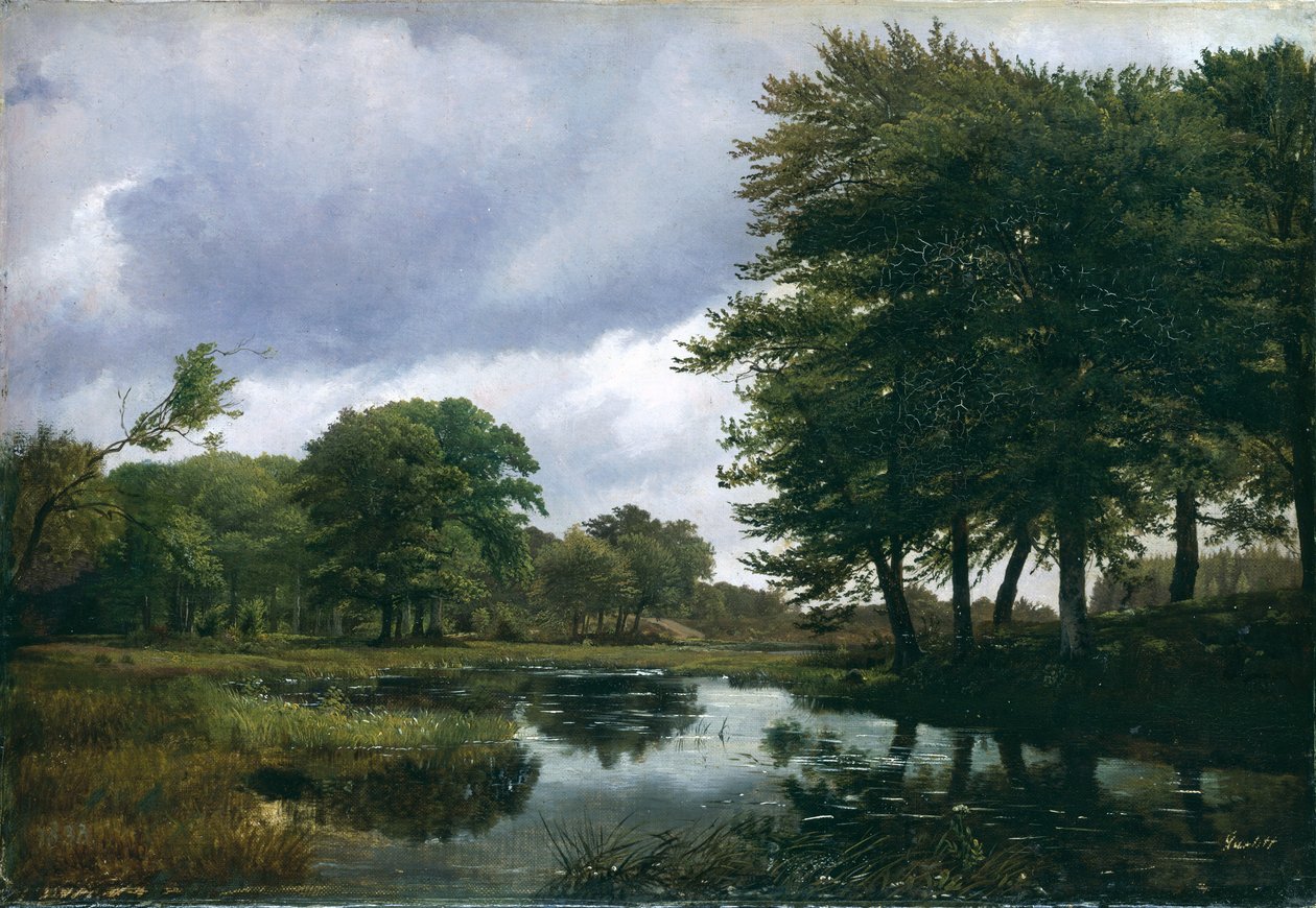 Maisema Silkeborgissa, 1833 tekijältä Louis Gurlitt