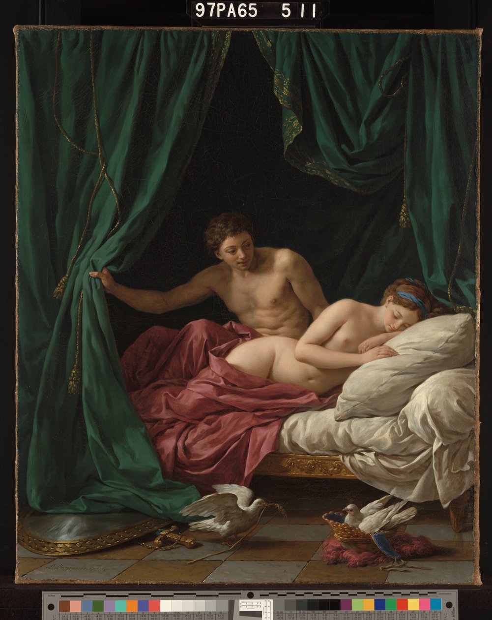 Mars ja Venus, rauhan allegoria tekijältä Louis Jean François Lagrenée