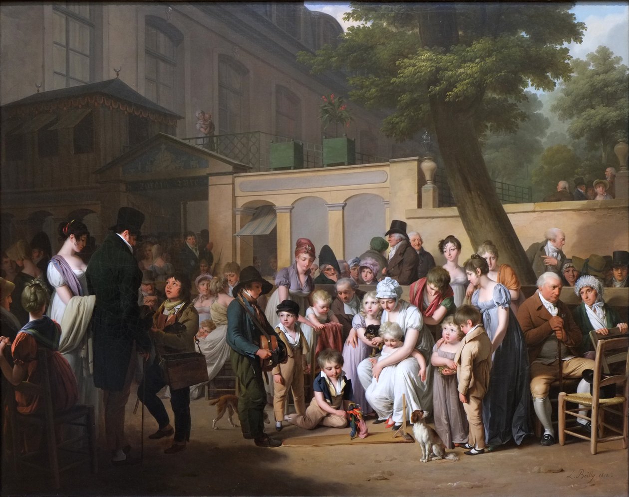 Sisäänpääsy Jardin Turciin tekijältä Louis Leopold Boilly