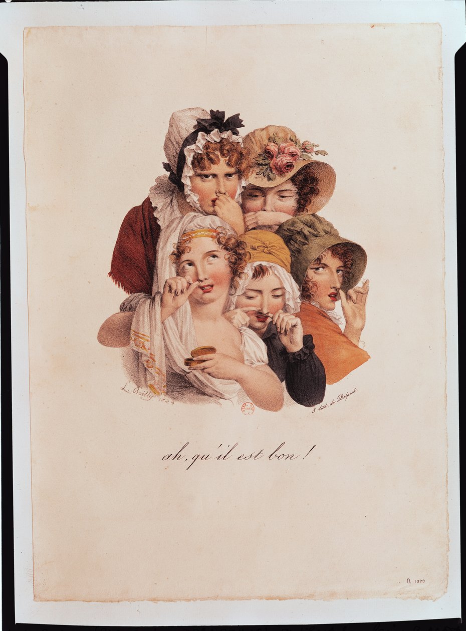 Ah! Quil est Bon!, kaiverrus Francois Seraphin Delpech (1778-1825) 1824-25 tekijältä Louis Leopold Boilly