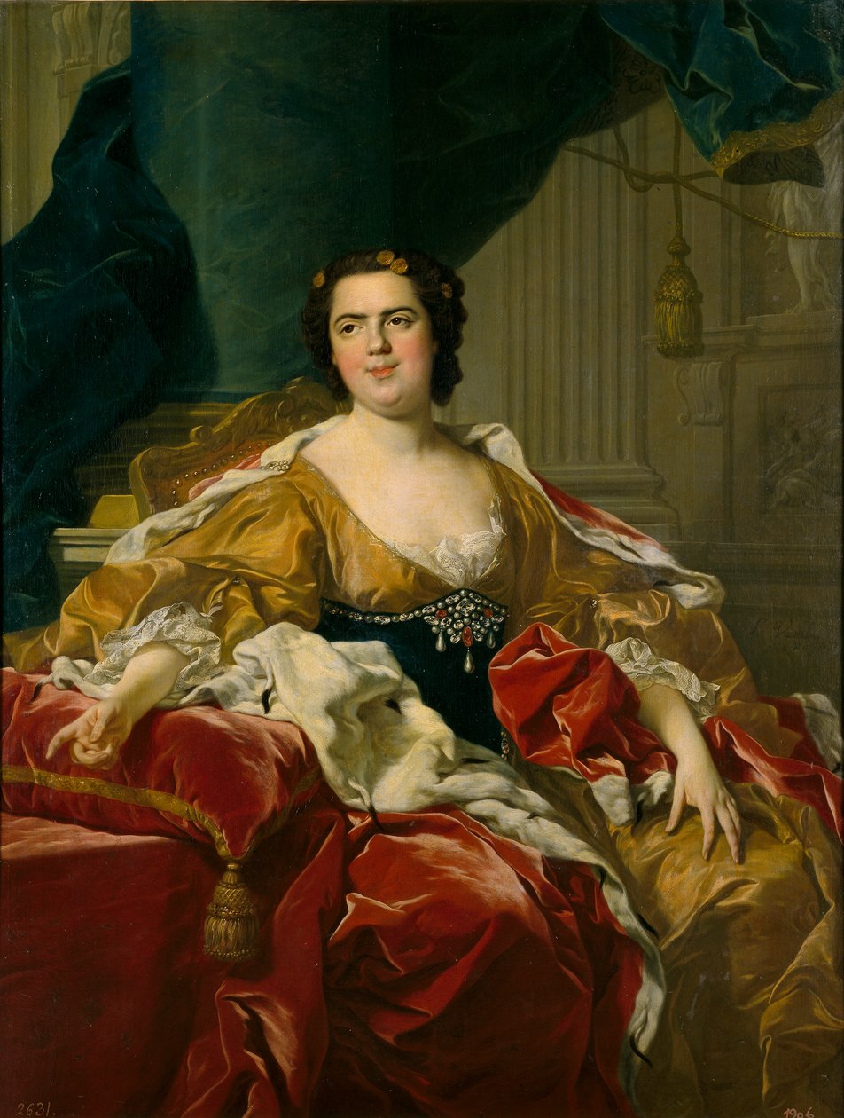 Luisa Isabel de Borbón, mujer de don Felipe de Parma tekijältä Louis Michel van Loo