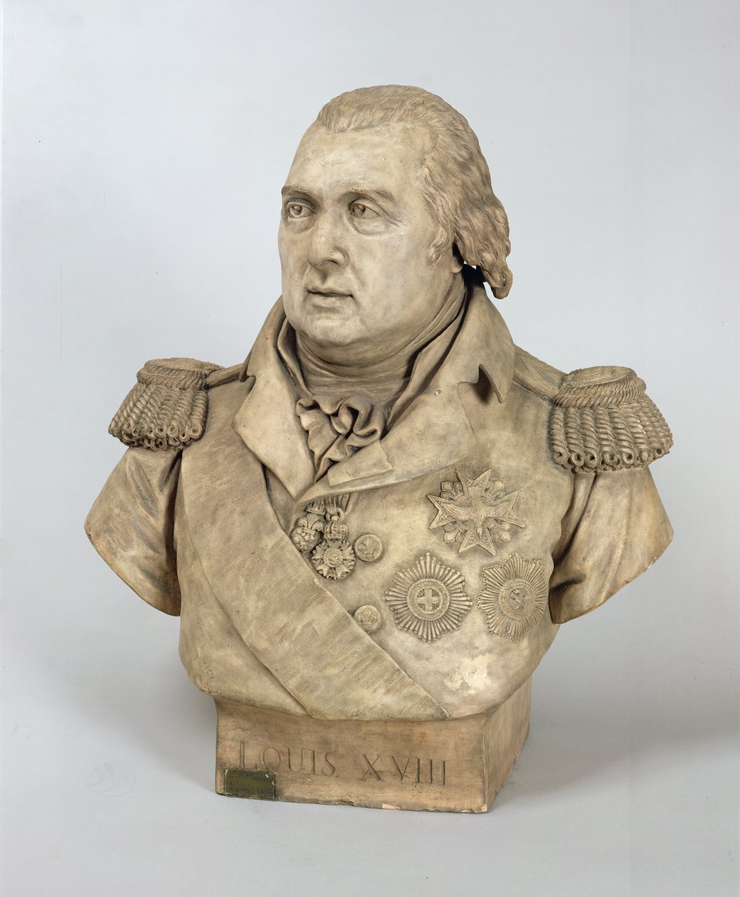 Ludvig XVIII:n rintakuva (1755-1824) tekijältä Louis Pierre Deseine
