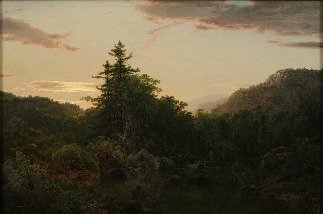 Susquehannan lähteet, 1857 tekijältä Louis Rémy Mignot