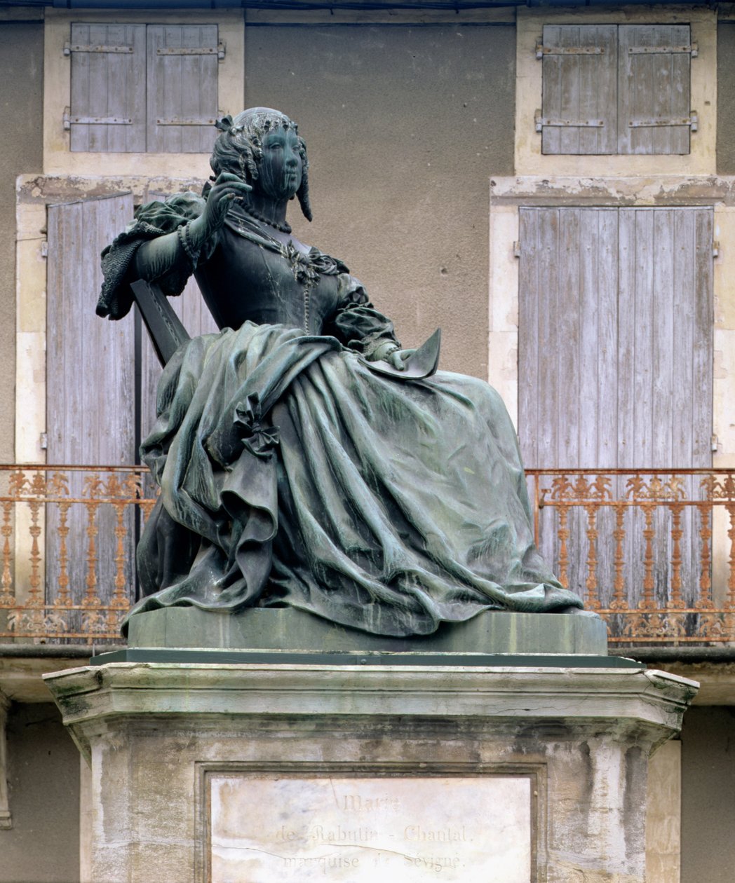 Marquise de Sevigne (1626-1696) 1857-59 (pronssi) tekijältä Louis Rochet