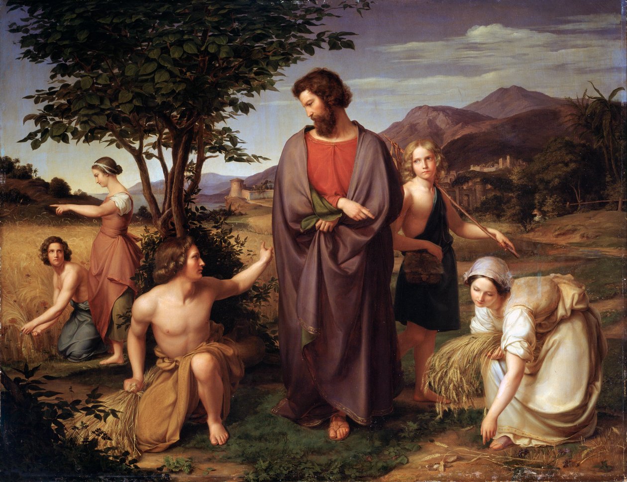 Ruth Boasin pellolla, 1800-luku. tekijältä Louis Ammy Blanc