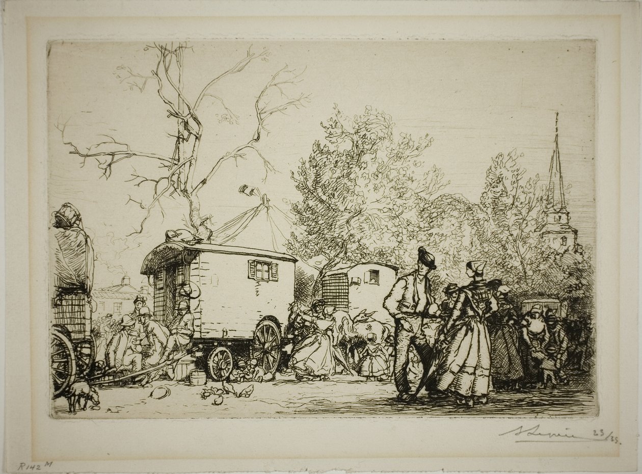 Saint-Jean-de-Montsin messuilla tekijältä Louis Auguste Lepère