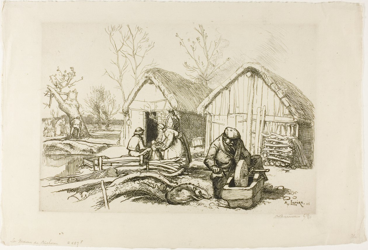 Puunhakkaajan talo tekijältä Louis Auguste Lepère