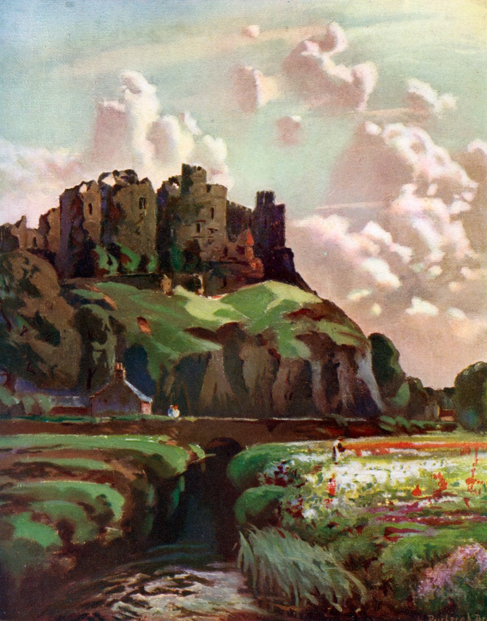 Harlechin linna, Merionethshire, Wales, 1924-1926 tekijältä Louis Burleigh Bruhl