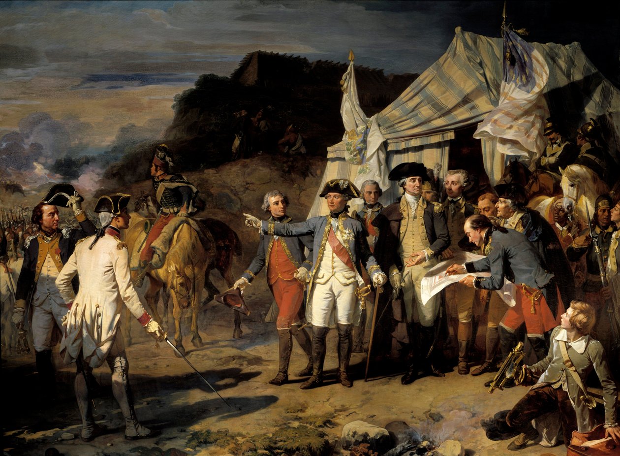 Yorktownin piiritys tekijältä Louis Charles Auguste Couder