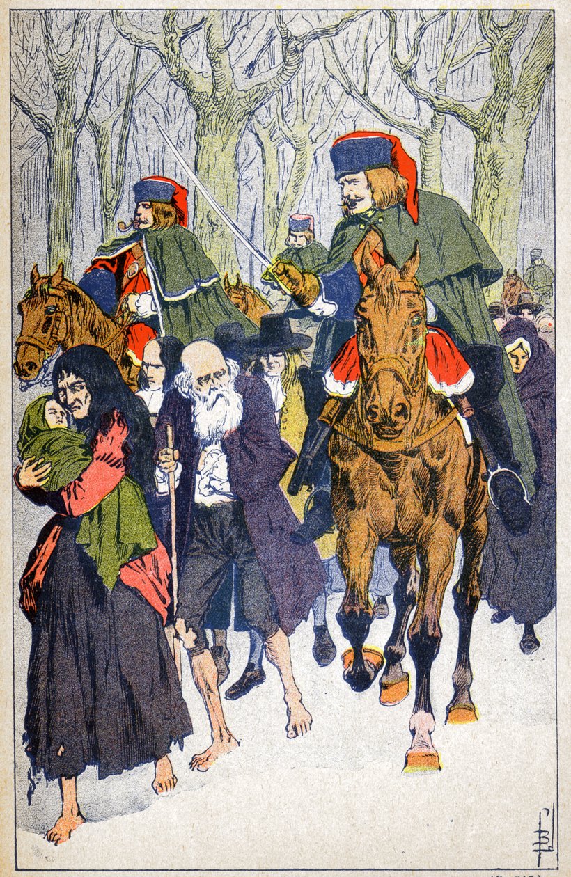 Protestanttien pidätys tekijältä Louis Charles Bombled