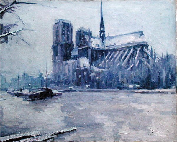 Notre-Dame tulvien aikaan tekijältä Louis Degallaix